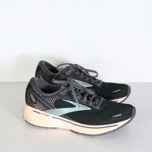 Brooks Womens Ghost 14 Running Shoes Size 6.5 Black Pearl Peach 1203561b026